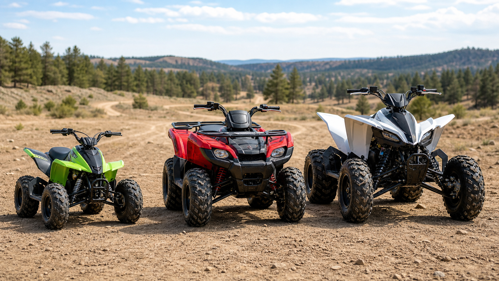 ATV Size Classes Explained: 90cc, 250cc, 450cc, and Beyond shown through a realistic ATV riding scene