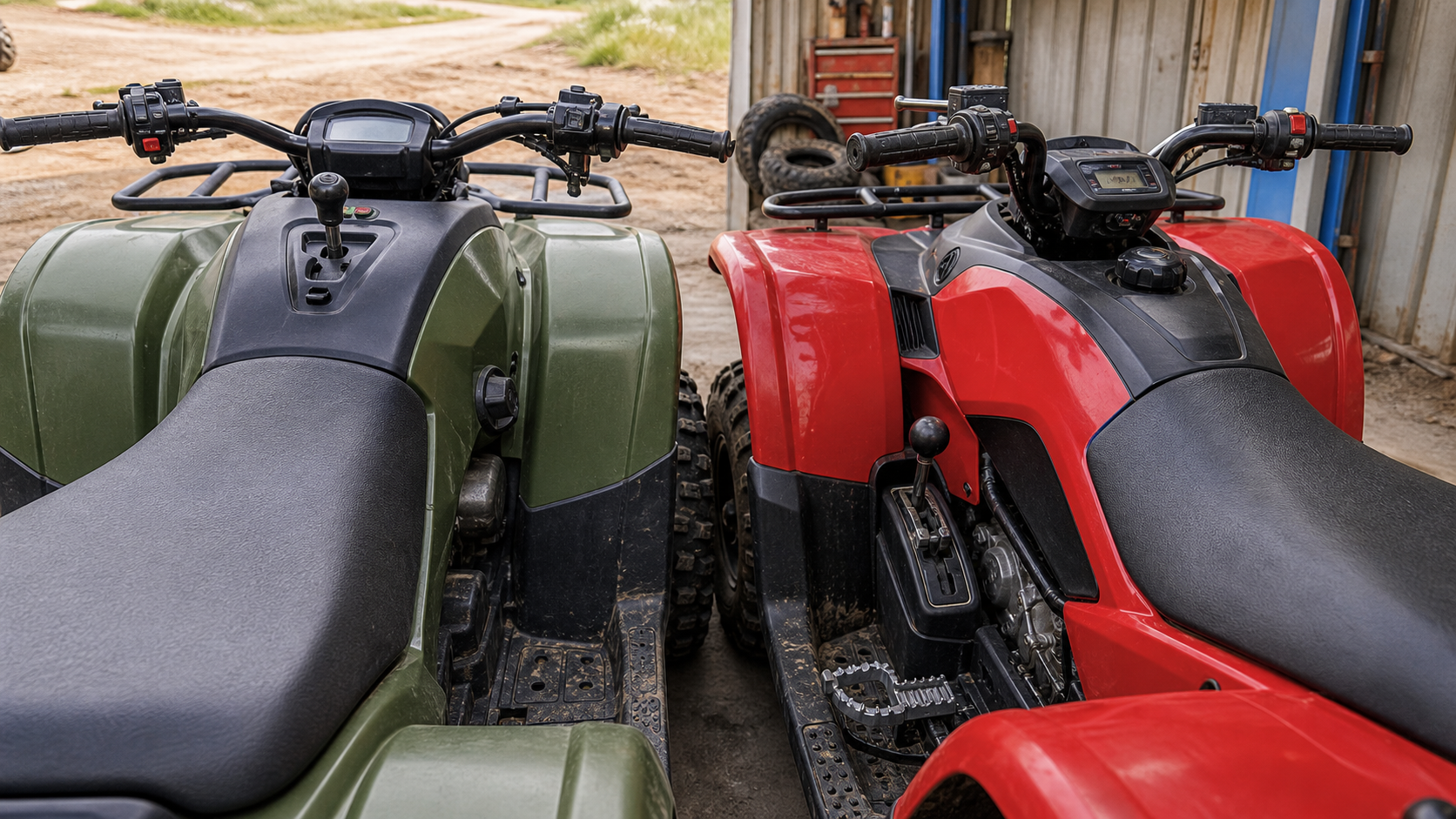 Automatic vs Manual ATVs: Which Transmission Is Best? shown through a realistic ATV riding scene