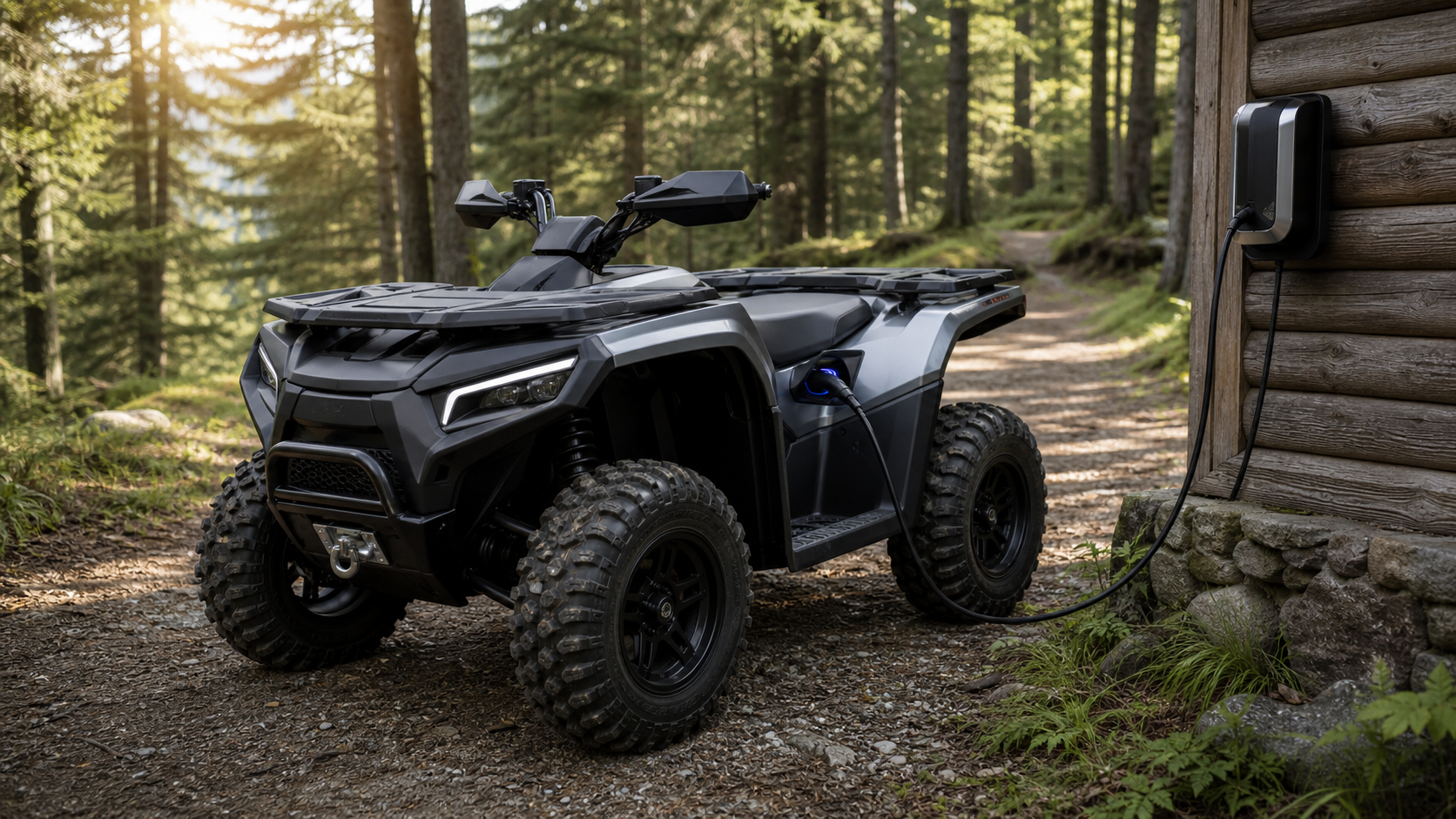 Electric ATVs: The New Generation of Quiet Off-Road Machines shown through a realistic ATV riding scene
