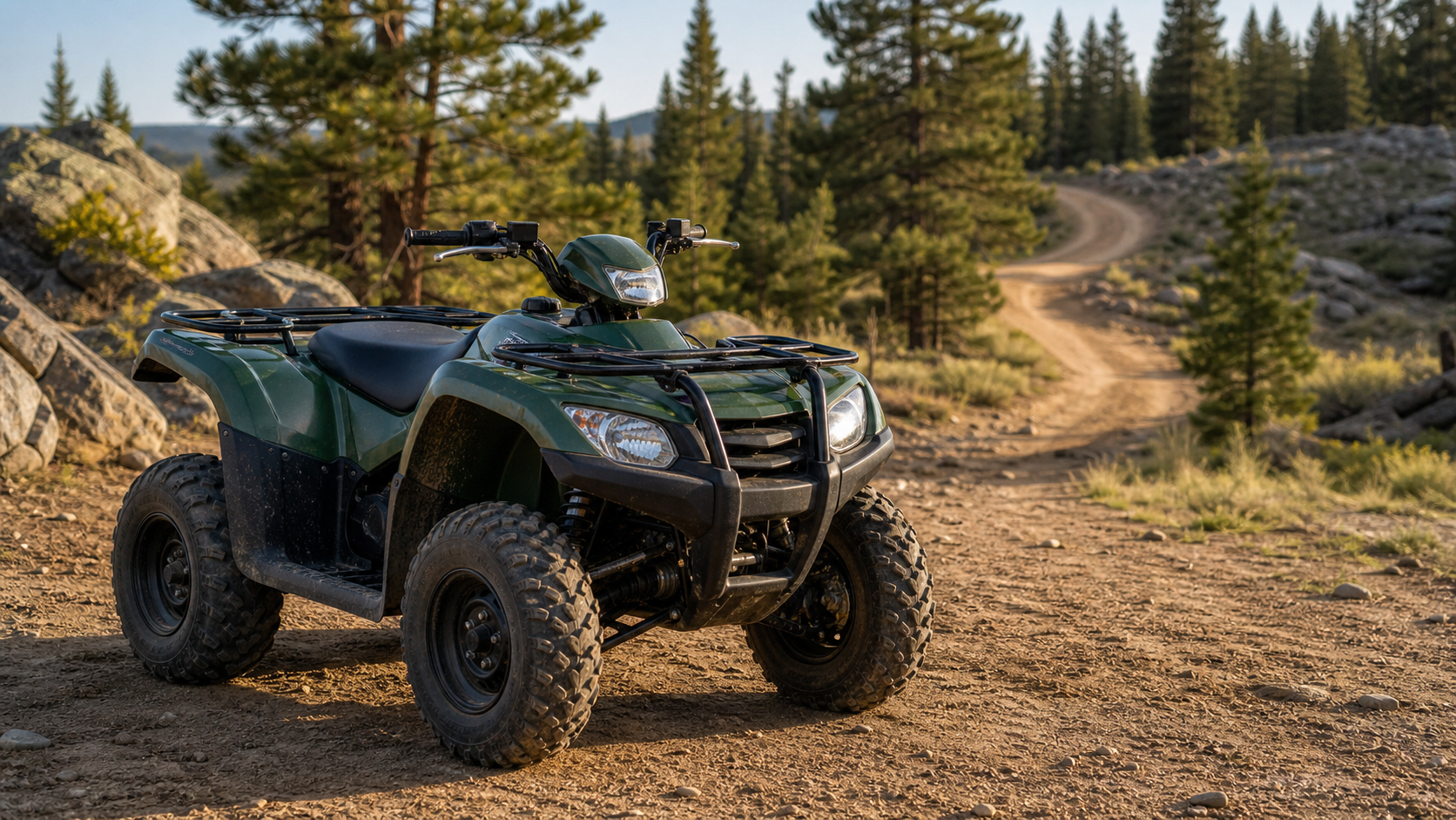 Four-Wheelers vs ATVs: Are They the Same Thing? shown through a realistic ATV riding scene