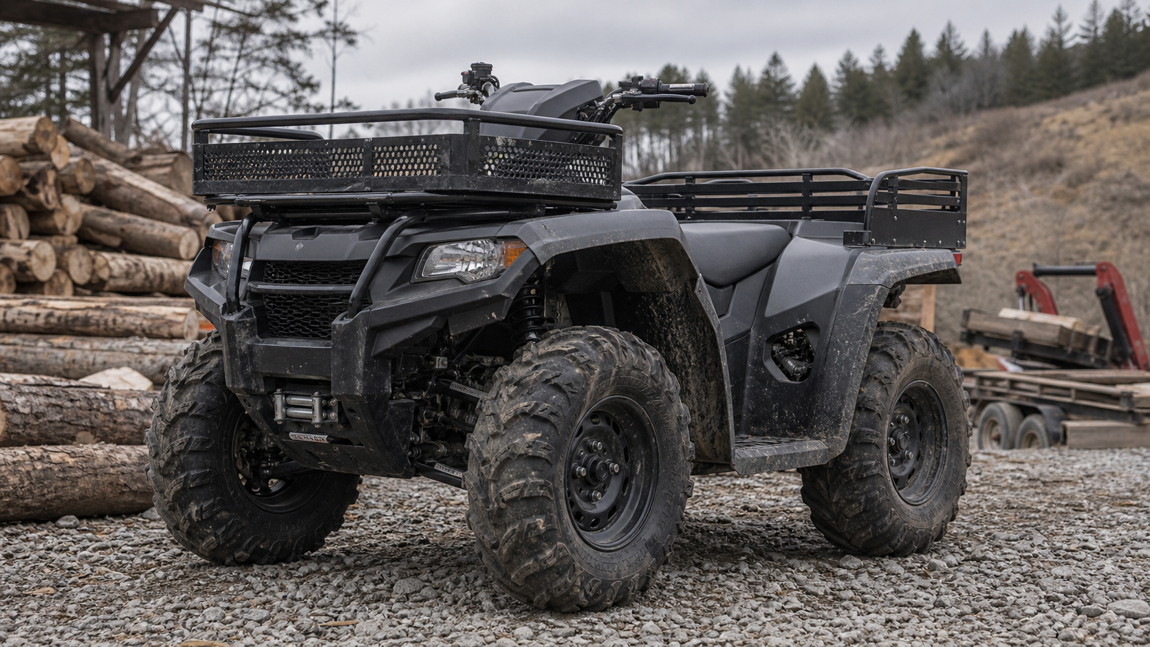Heavy-Duty ATVs: Machines Built for Serious Work shown through a realistic ATV riding scene