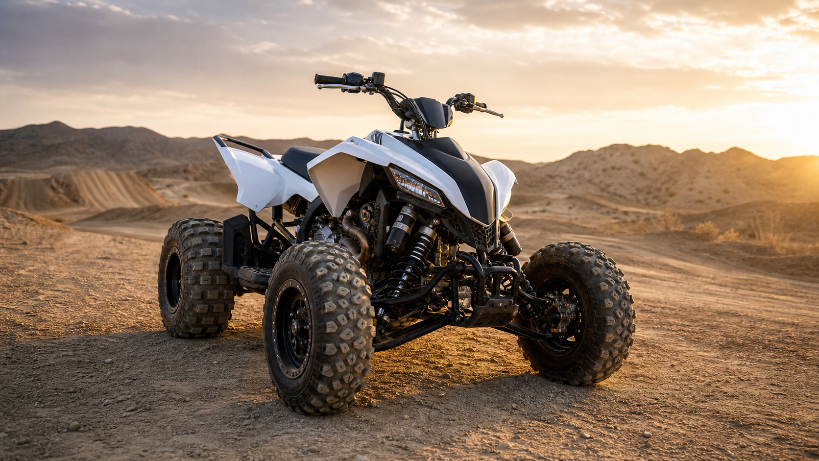 High-Performance ATVs: Speed and Power Explained shown through a realistic ATV riding scene
