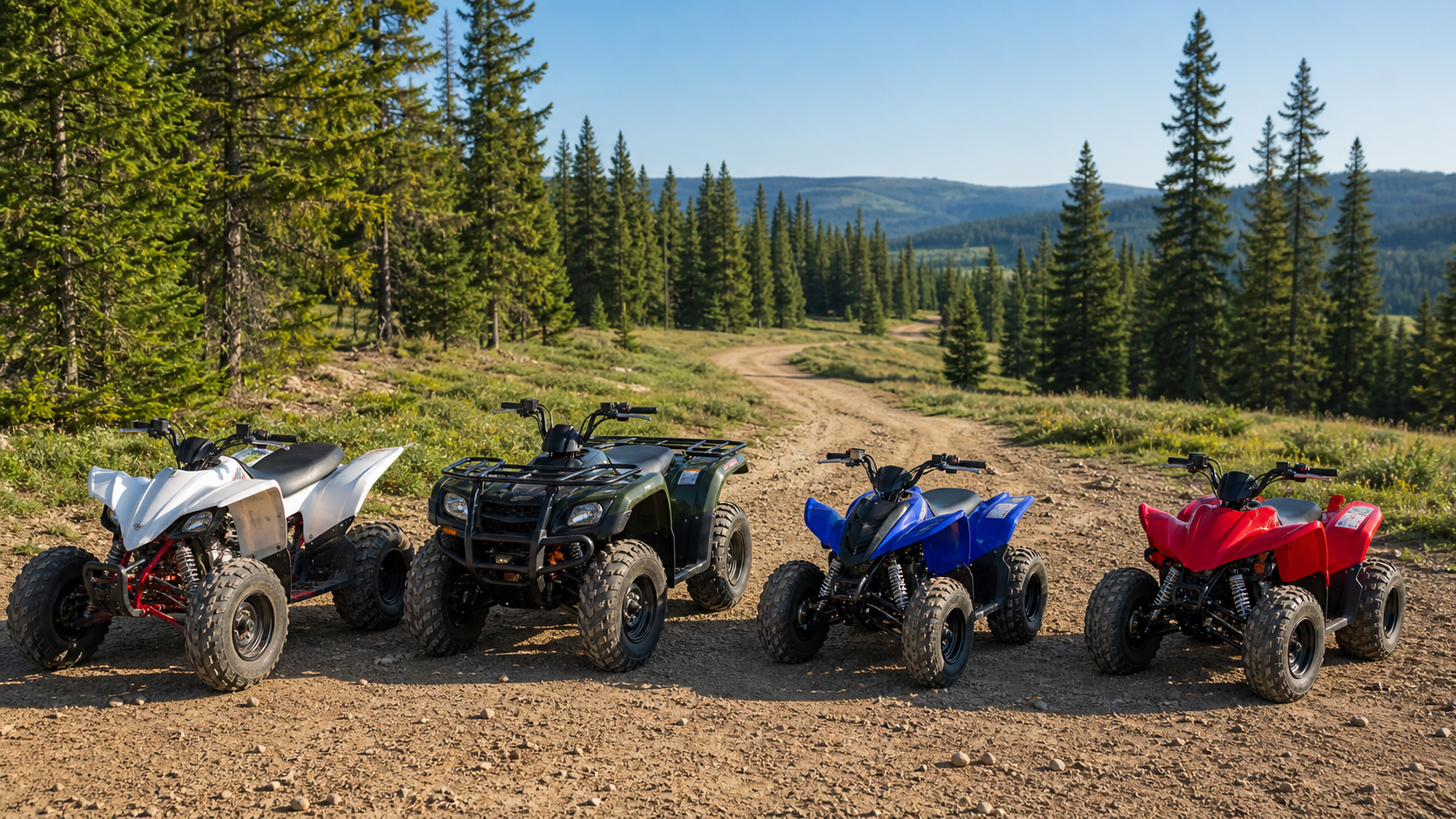 What Are the Different Types of ATVs? A Beginner’s Guide shown through a realistic ATV riding scene