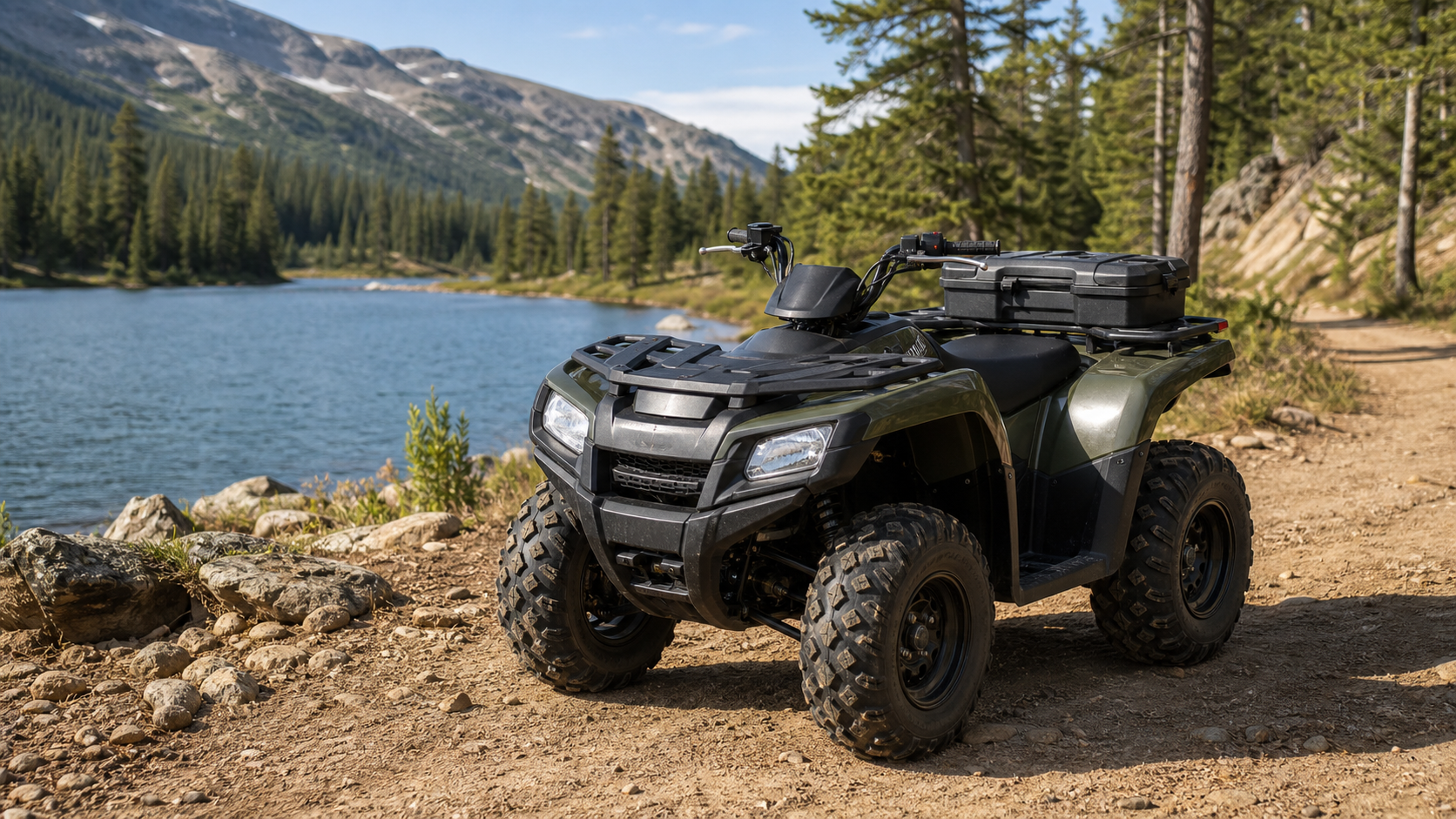 What Is a Rec-Utility ATV? The Best of Both Worlds shown through a realistic ATV riding scene