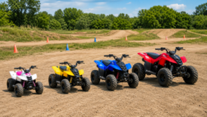 Youth ATV Classes: Age-Appropriate ATV Categories shown through a realistic ATV riding scene
