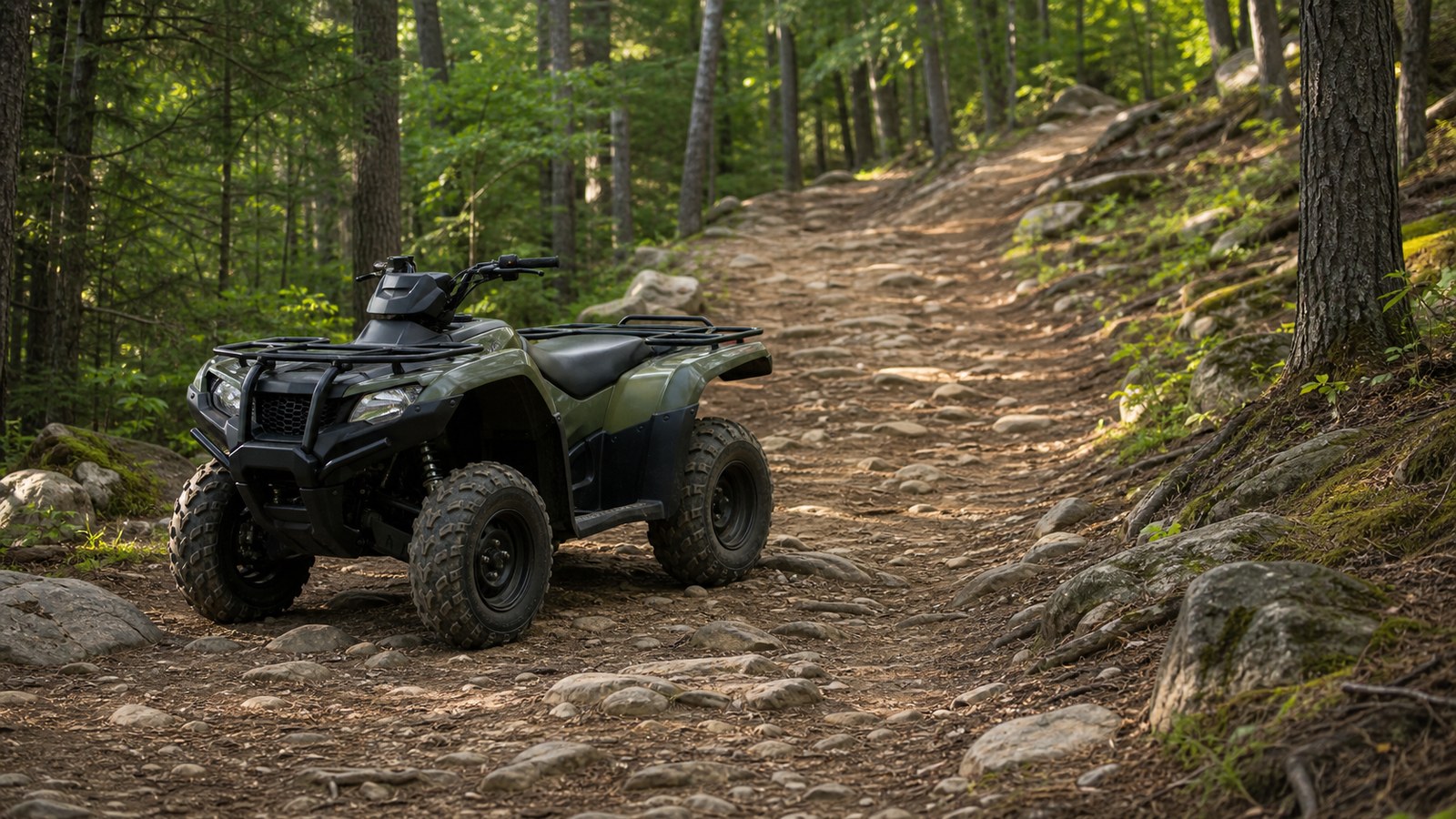 Unbranded ATV scene showing smarter trail control