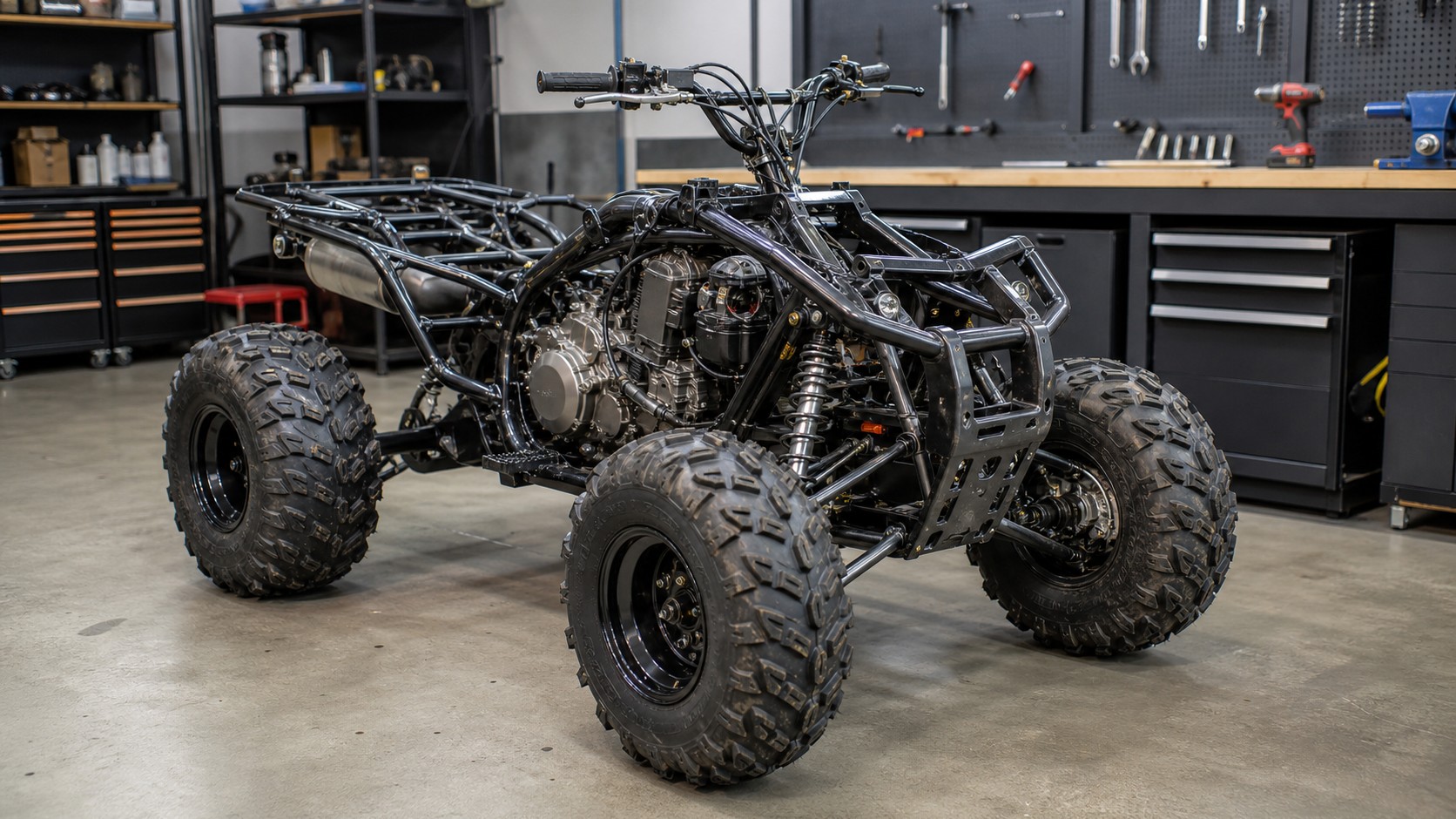 Unbranded ATV scene for Chassis and Frame Construction Explained for ATV Riders Who Want to Understand Their Machine