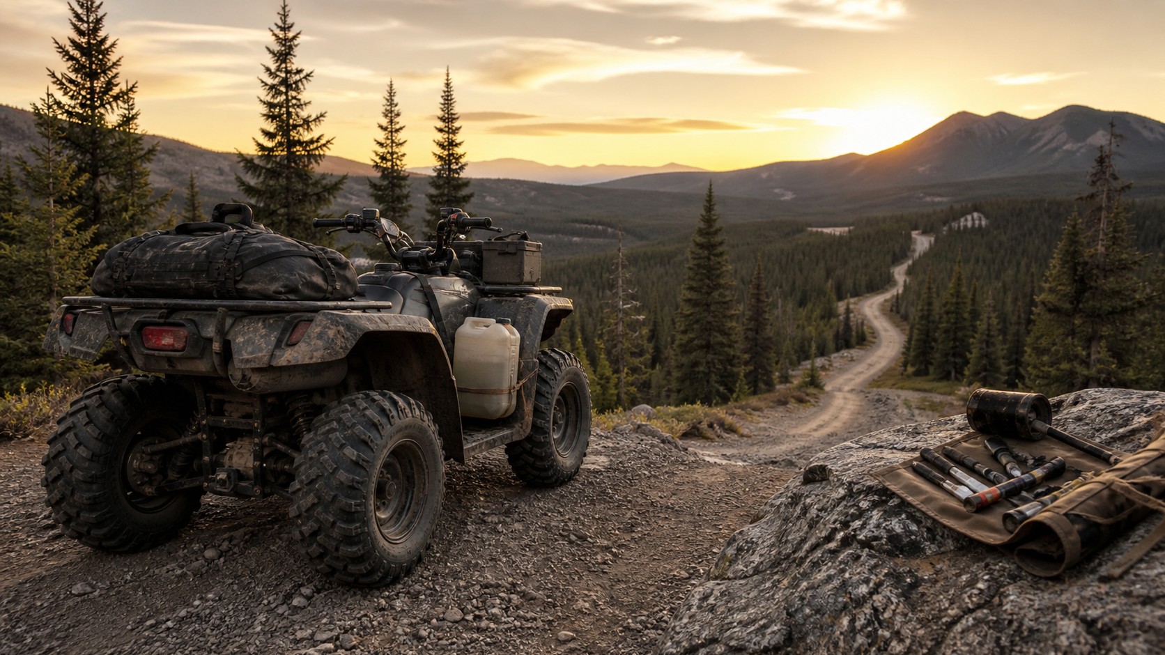 Unbranded ATV scene for Expedition and Long-Range Riding Guide: How to Ride Smarter and Stay in Control