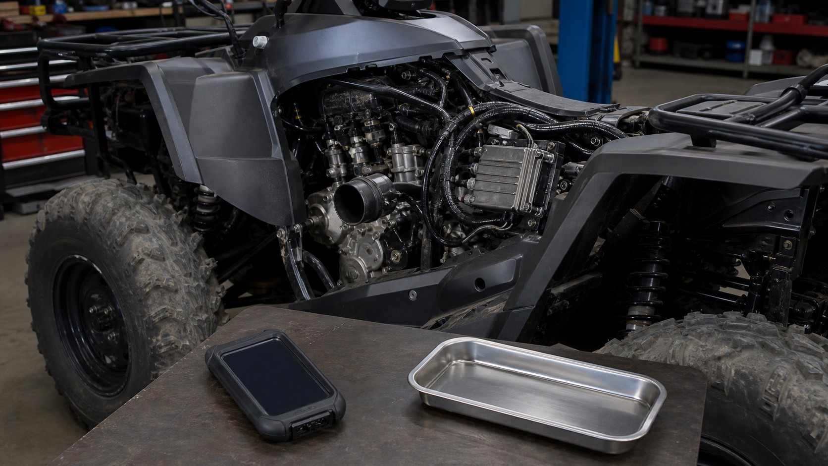 Unbranded ATV scene for Fuel Maps, Rev Limits, and Throttle Response Explained