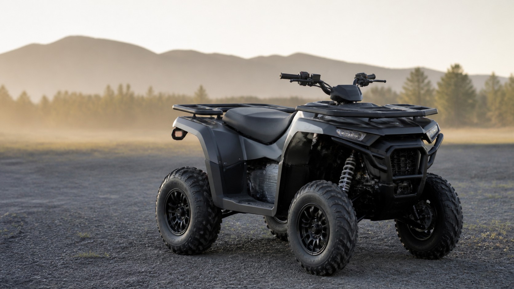 Unbranded ATV scene for How Emerging ATV Technologies Improve ATV Power, Handling, and Reliability