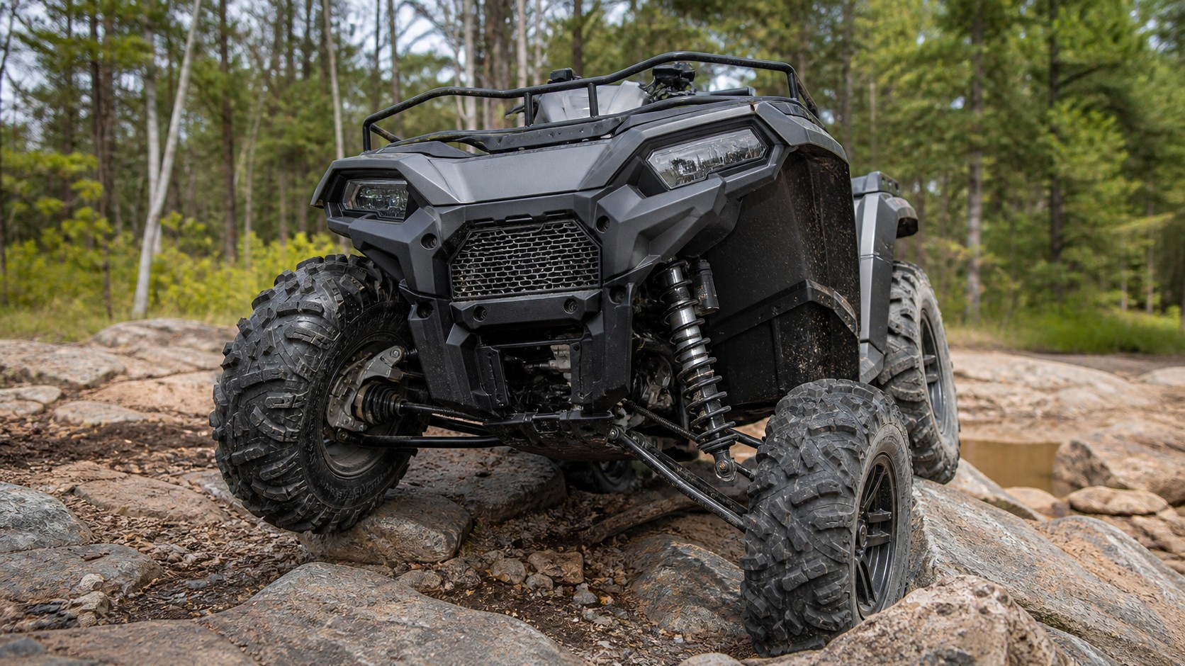 Unbranded ATV scene for Suspension Geometry and Travel Explained for ATV Riders Who Want to Understand Their Machine